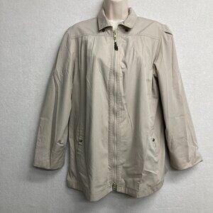 London Fog Ladies Jacket Light Weight Tan Size 10R